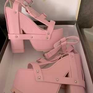 COPY - Pink Dollzkill Platform Shoes